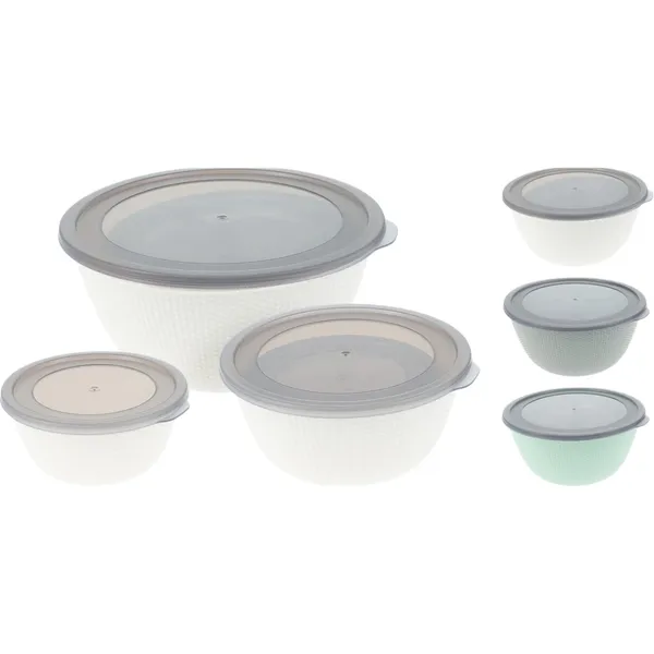 Uzglabāšanas trauku komplekts, 3gab., krāsa un dizains var atšķirties SO26