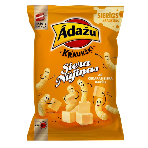 Uzkoda Ādažu Kraukšķi sieras nūjiņas 90g