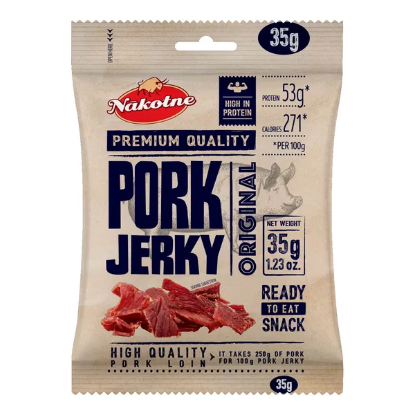 Uzkoda Nākotne cūkgaļas Jerky Original 35g