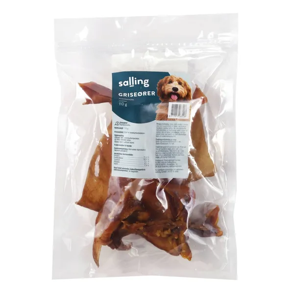 Uzkoda suņiem Salling žāvētas cūku ausis 110g