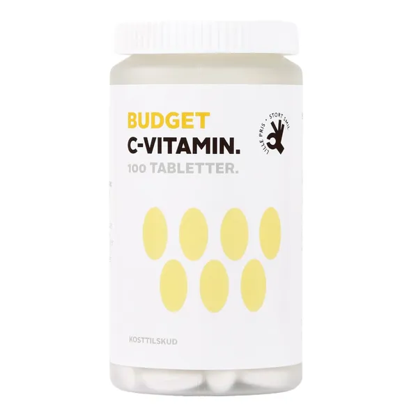 Uztura bagātinātājs Budget C vitamīns 100 tabletes