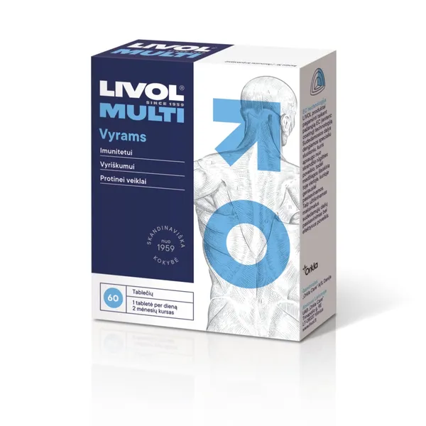 Uztura bagātinātājs Livol MultiI, vīriešiem N60