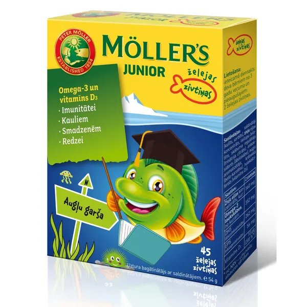 Uztura bagātinātājs Möller’s Junior augļu garša N45