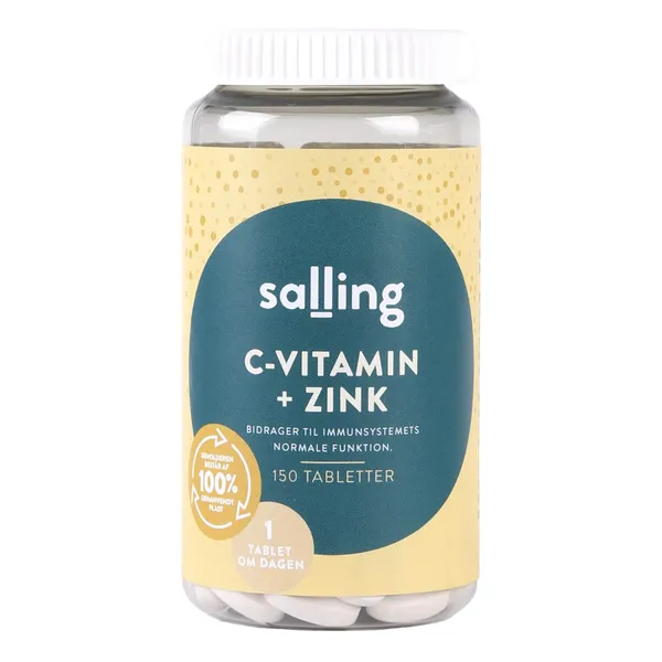 Uztura bagātinātājs Salling cinks un C vitamīns 150 tabletes