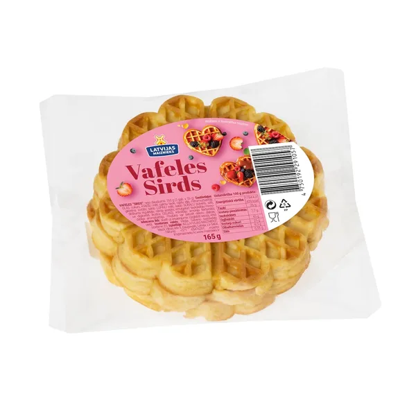 Vafeles Latvijas Maiznieks Sirds 165g