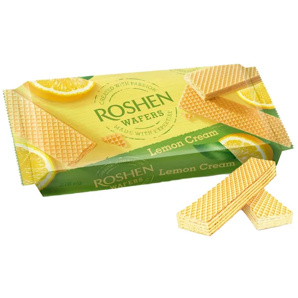 Vafeles Roshen ar citronu pildījumu 216g