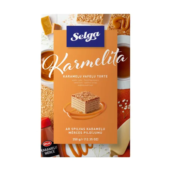 Vafeļu torte Staburadze Karmelita 350g