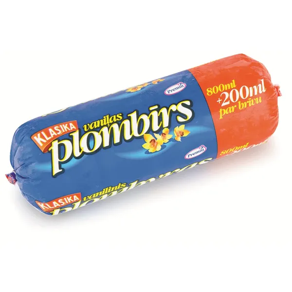 Vaniļas garšas saldējums KLASIKA, 1 L/ 500 g