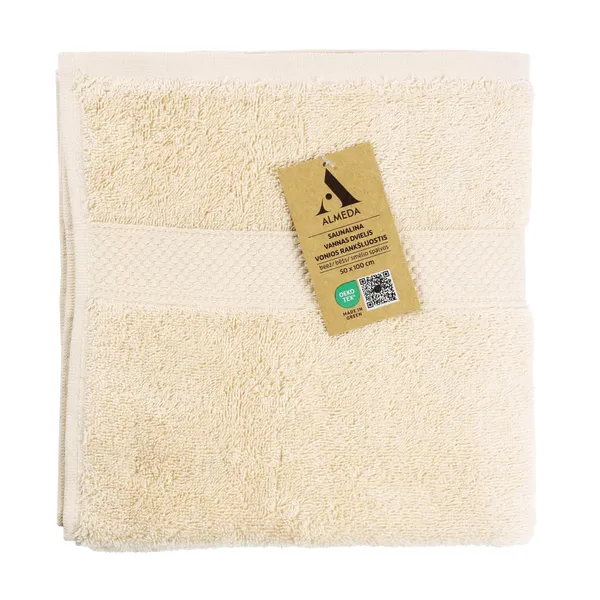 Vannas dvielis Almeda bēšs 50x100cm