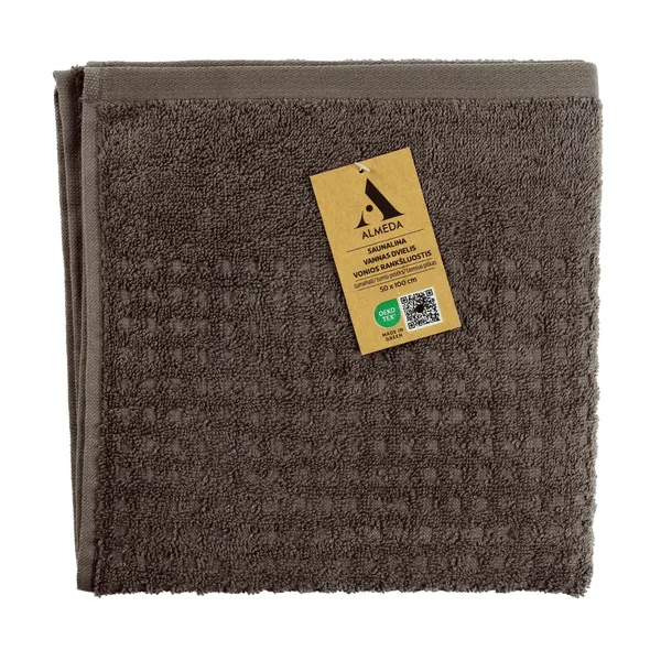 Vannas dvielis Almeda pelēks 50x100cm