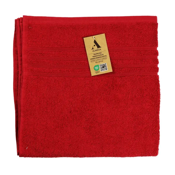 Vannas dvielis Almeda sarkans 65x30cm