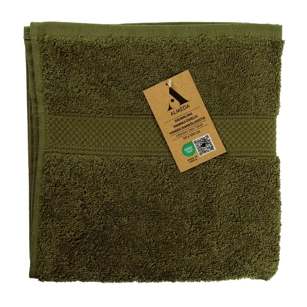 Vannas dvielis Almeda zaļš 50x100cm