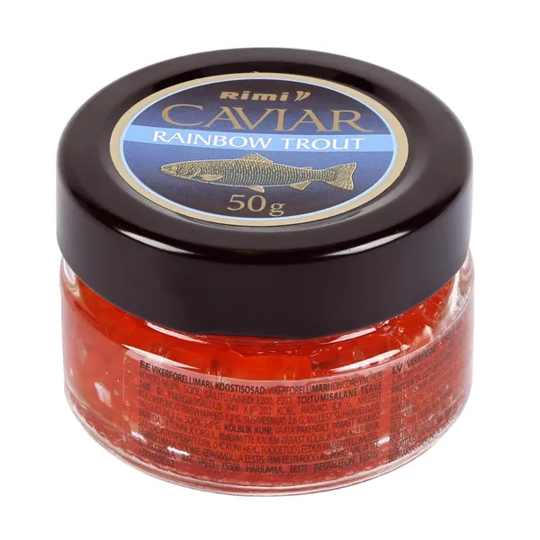 Varavīksnes foreļu ikri Rimi 50g