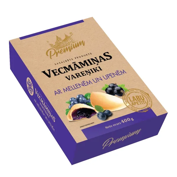 Vareņiki Vecmāmiņas ar mellenēm un upenēm 400g