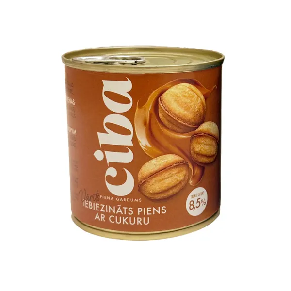 Vārīts iebiezināts piens Ciba ar cukuru 370g