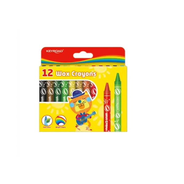 Vaska krītiņi 11 mm 12 krāsas Keyroad