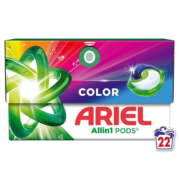 Veļas mazgāšanas kapsulas Ariel Color 22gab.