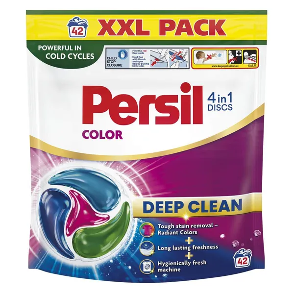 Veļas mazgāšanas kapsulas Persil Discs Color 42gab.