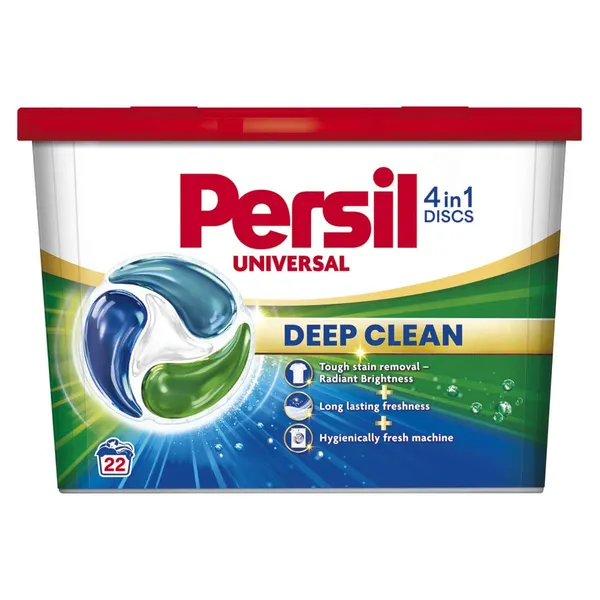 Veļas mazgāšanas kapsulas Persil Discs Universal 22gab.