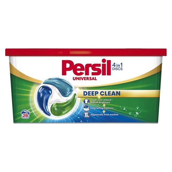 Veļas mazgāšanas kapsulas Persil Discs Universal 28gab.