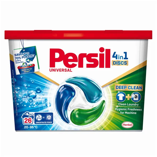 Veļas mazgāšanas kapsulas Persil Discs Regular 26MR