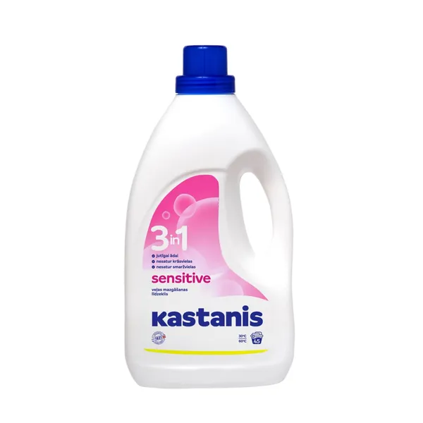 Veļas mazgāšanas līdzeklis Kastanis 3in1 Sensitive 1,8l