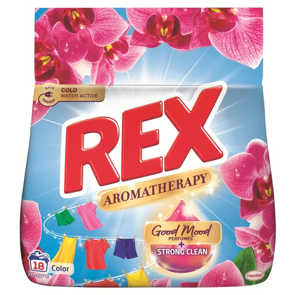 Veļas pulveris Rex Aromatherapy Orchid 18MR 990g