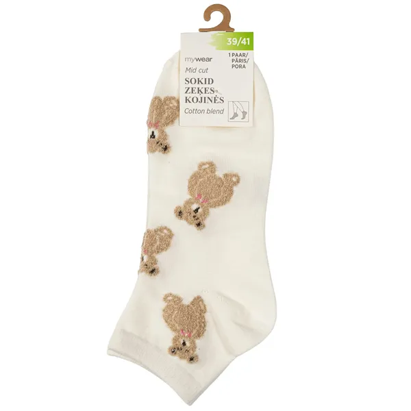 Vidēja garuma zeķes ar lācīšiem Mywear 39/41
