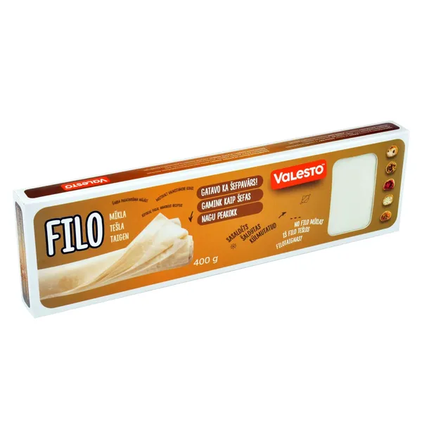 Viegla Fillo mīkla mājas konditorejas izstrādājumiem 400g