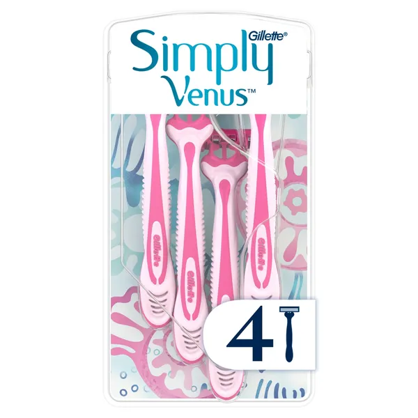Vienreizējie skuvekļi Gillette Venus Simply 3, 4 gab.