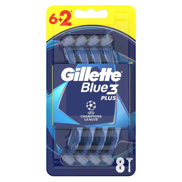 Vienreizlietojamie skuvekļi Gillette Blue 3 6+2 gab.