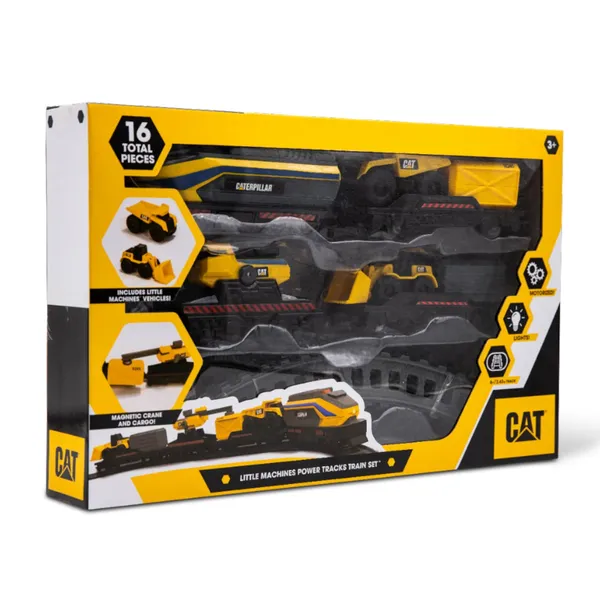 Sliežu un vilciena komplekts Cat Little Machines 82949