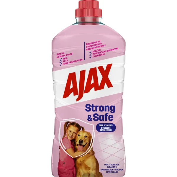 Virsmu tīrīšanas līdzeklis Ajax Strong&Safe 1l