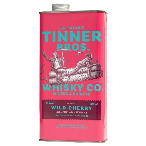 Viskija liķieris Tinner Bros ar kiršu garšu 22% 0,7l