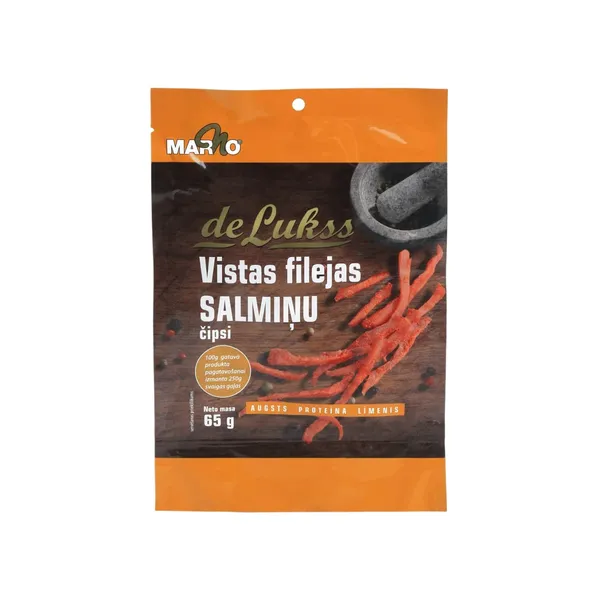 Vistas salmiņu čipši De Lukss 65g