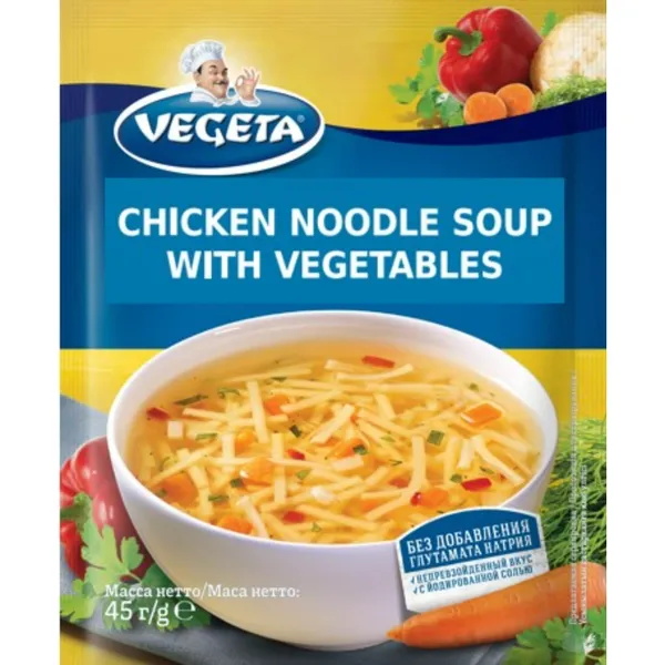 Vistas zupa Vegeta ar nūdelēm un dārzeņiem 45g