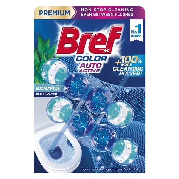 WC bloks Bref Color Auto Active Eucalyptus 2x50g
