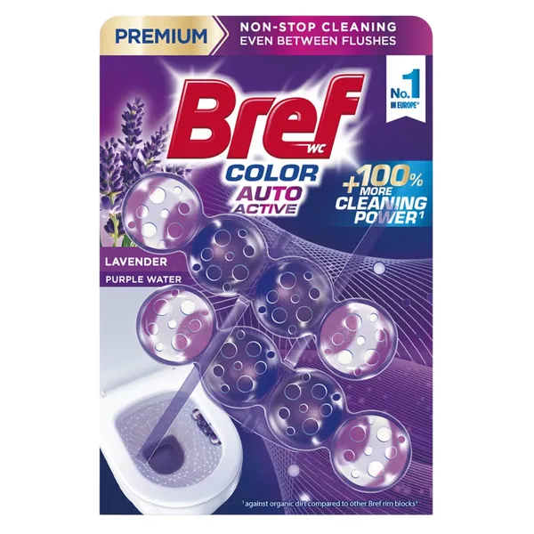 WC bloks Bref Color Auto Active Lavender 2x50g