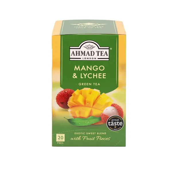 Zaļā tēja Ahmad Tea mango un līčija 40g