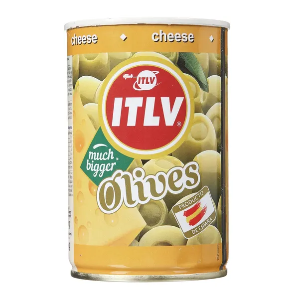 Zaļās olīvas ITLV ar sieru 300/110g