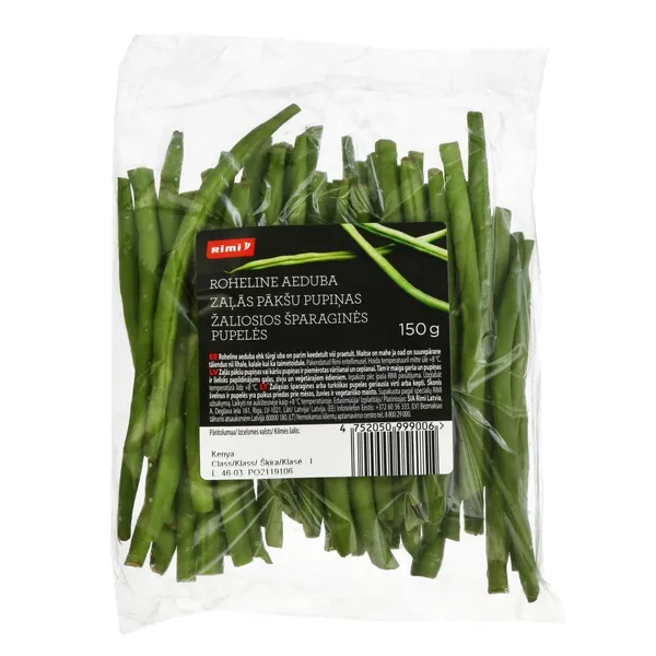 Zaļās pākšu pupiņas Rimi 150 g