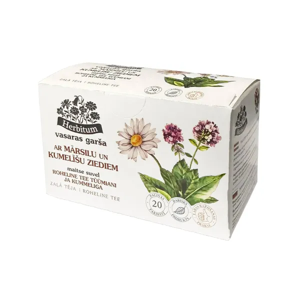 Zāļu tēja Herbitum ar mārsilu un kumelīšu ziediem 20x1,5g