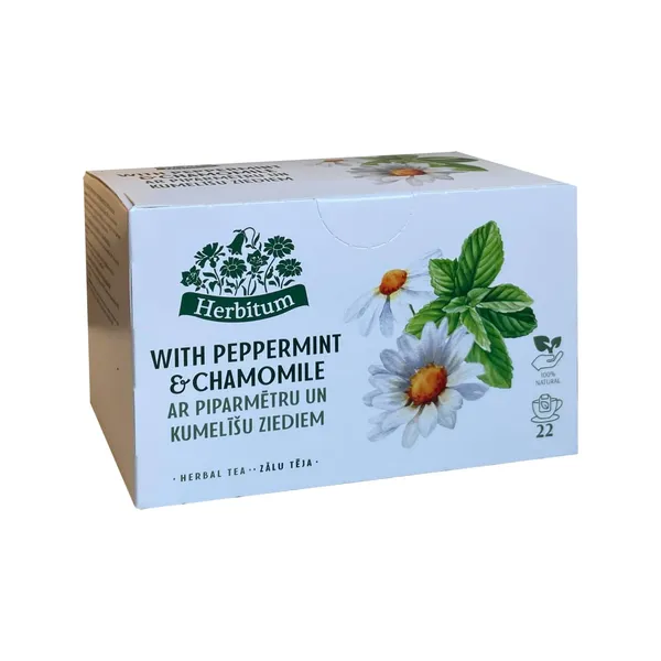 Zāļu tēja Herbitum ar piparmētru un kumelīšu ziediem 30g