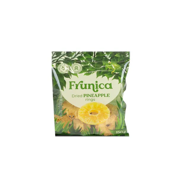 Žāvēti ananasu ziedi bez pievienotā cukura Frunica 150g