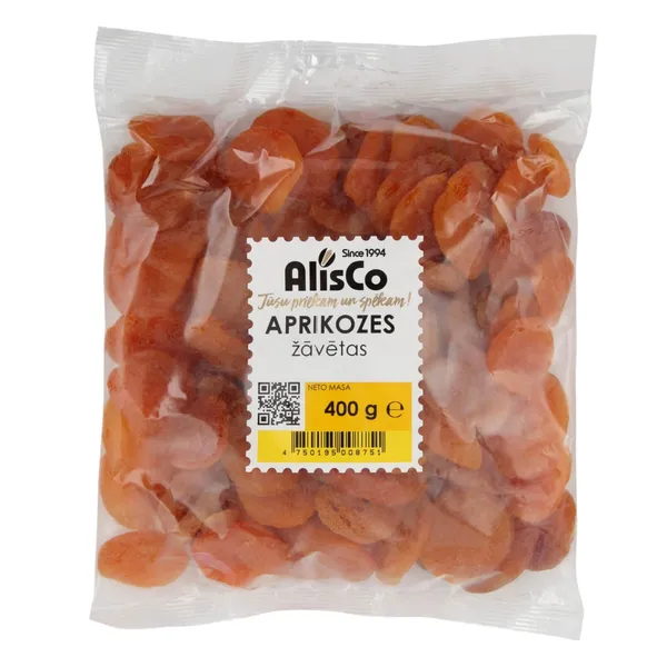 Žāvētas aprikozes Alis Co bez kauliņiem 400g