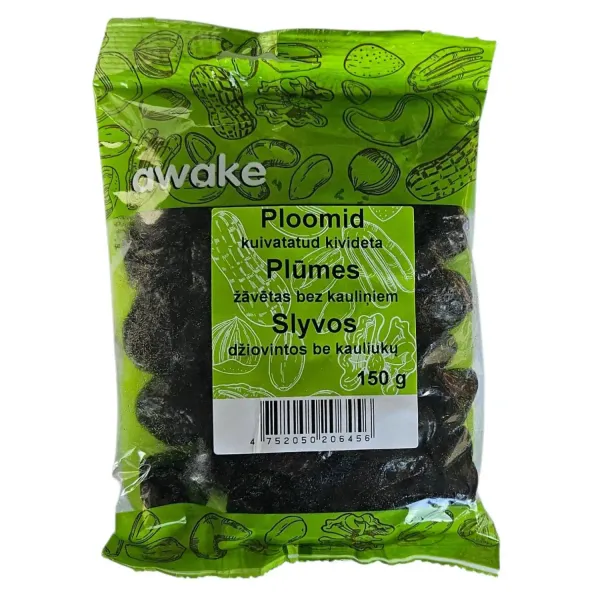 Žāvētas plūmes Awake bez kauliņiem150g