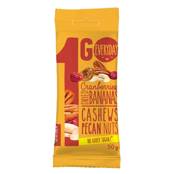 Žāvētu augļu un riekstu maisījums ARIMEX 1GO, 50g