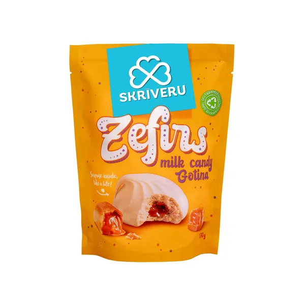 Zefīrs ar gotiņas garšu SKRĪVERU 170g