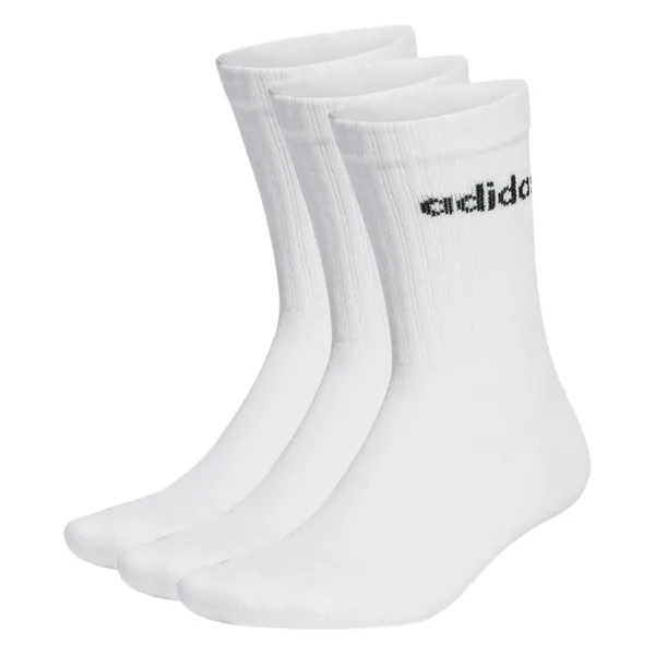 Zeķes Adidas 3 pāri 43/45 baltas AW26