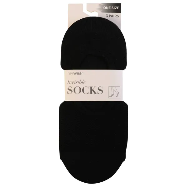 Zeķes-pēdiņas Mywear 3pāri viens izm.